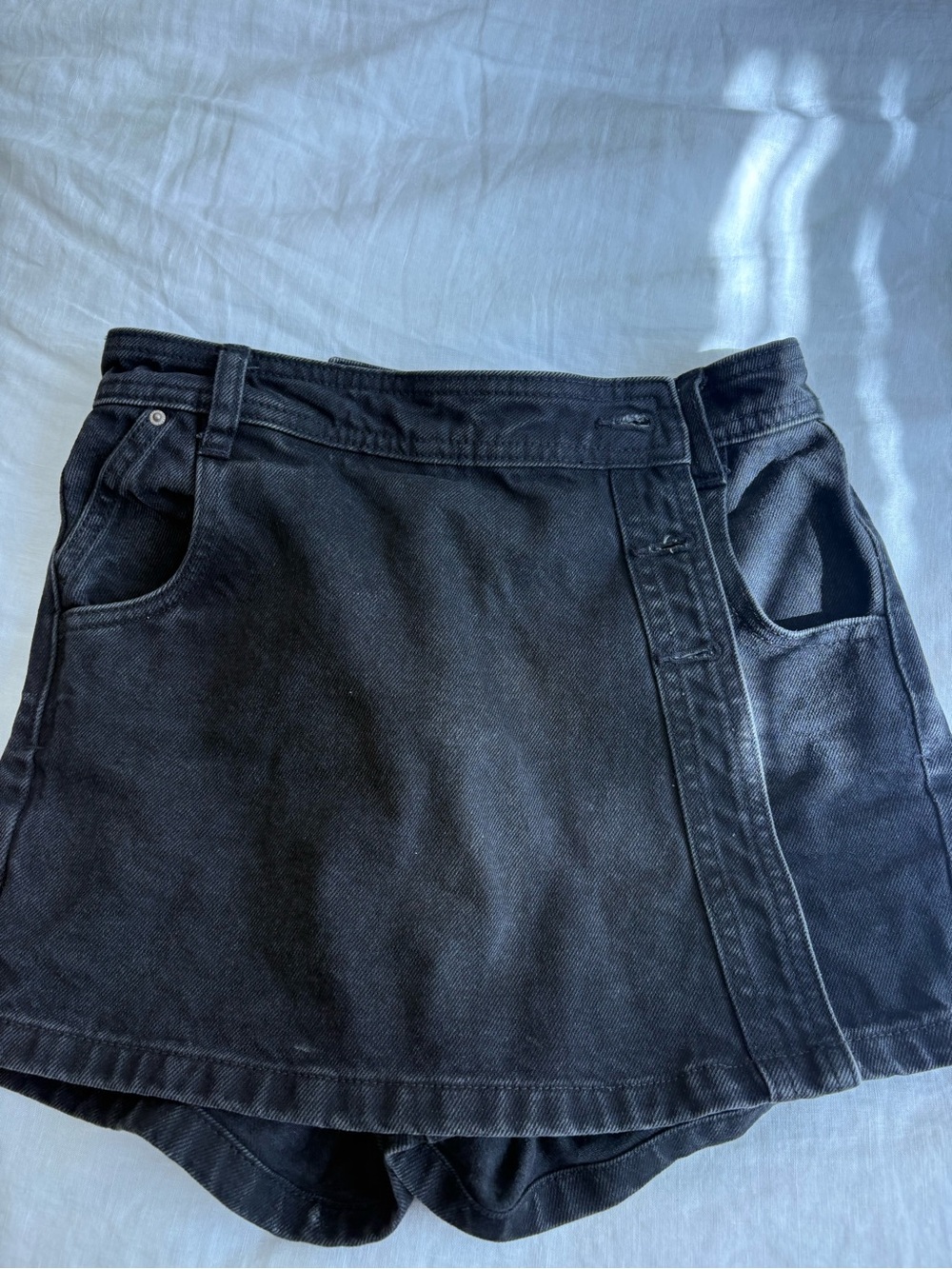 Black Women's Denim Skort - Zara